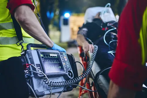 Intervention d'urgence médicale par une ambulance à Lyon