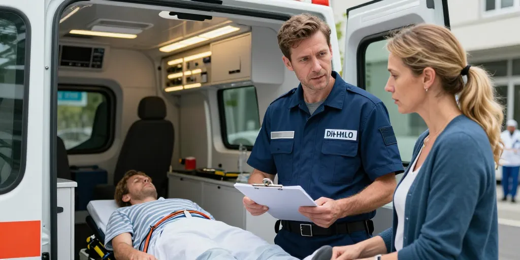 peut on accompagner une personne en ambulance
